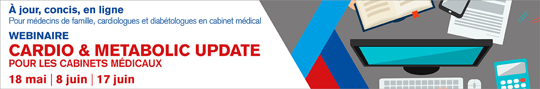 Formation en ligne: Cardio & Metabolic Update pour les cabinets médicaux 2021